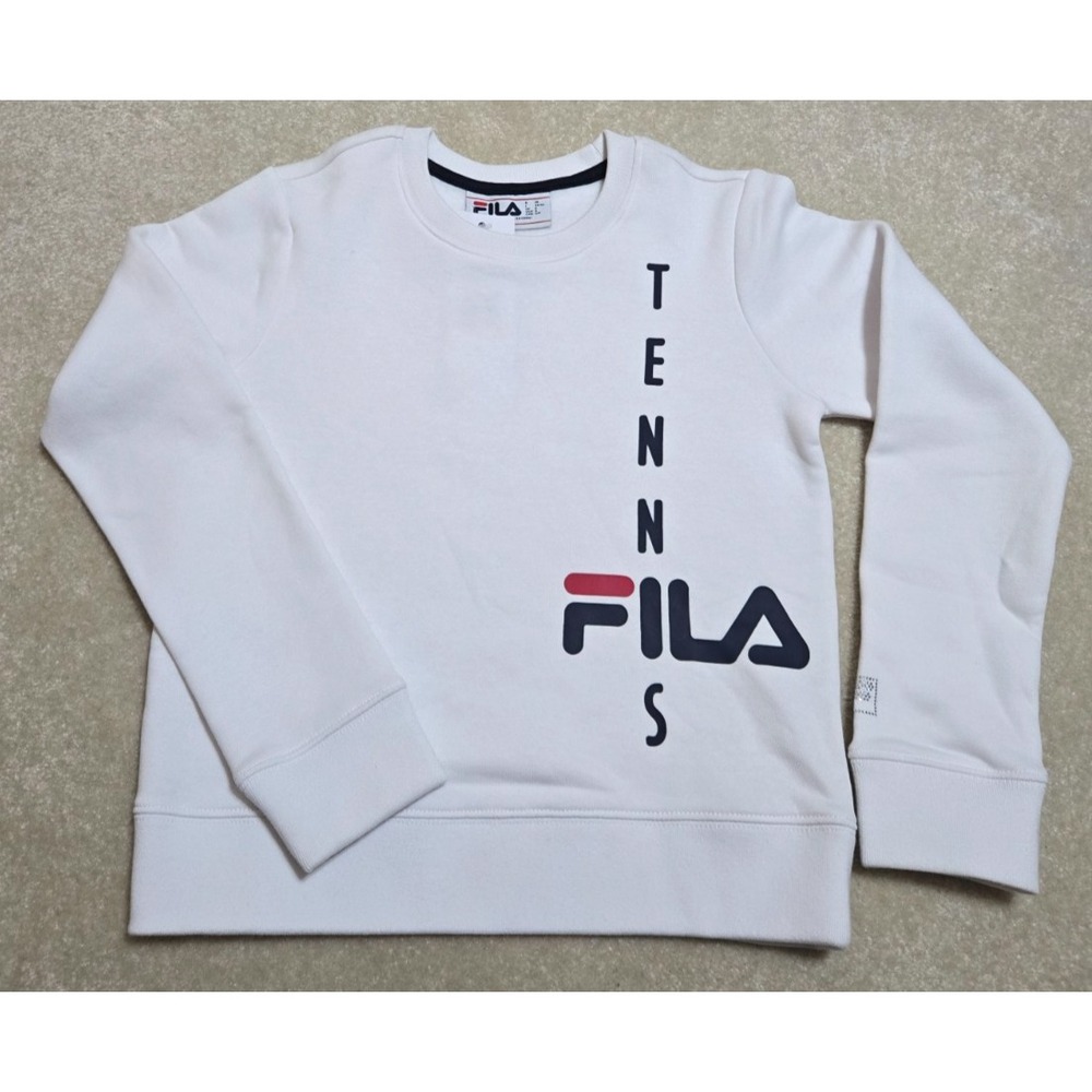 Fila Girls Tennis Pullover‎ Sweatshirt Girls S White NWT